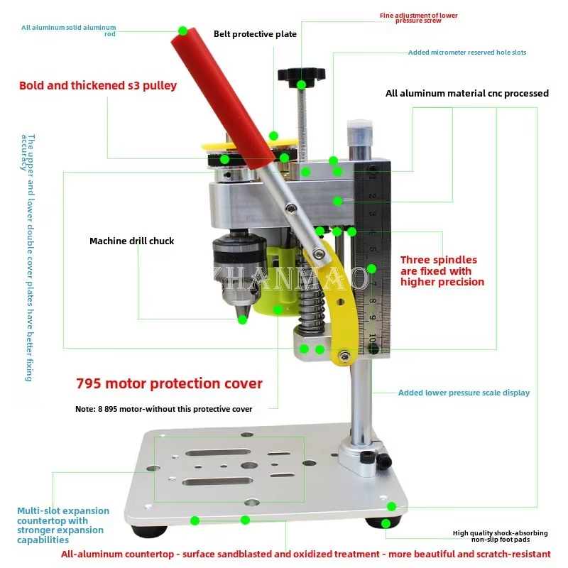 Drill Press - مثقاب دقيق صغير للمكتب، آلة حفر
