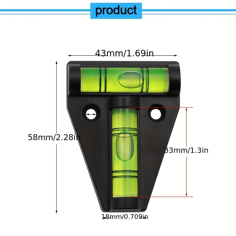 فقاعة أفقية مثلث المستوى الأخض - مراجعة Spirit Level وسعره