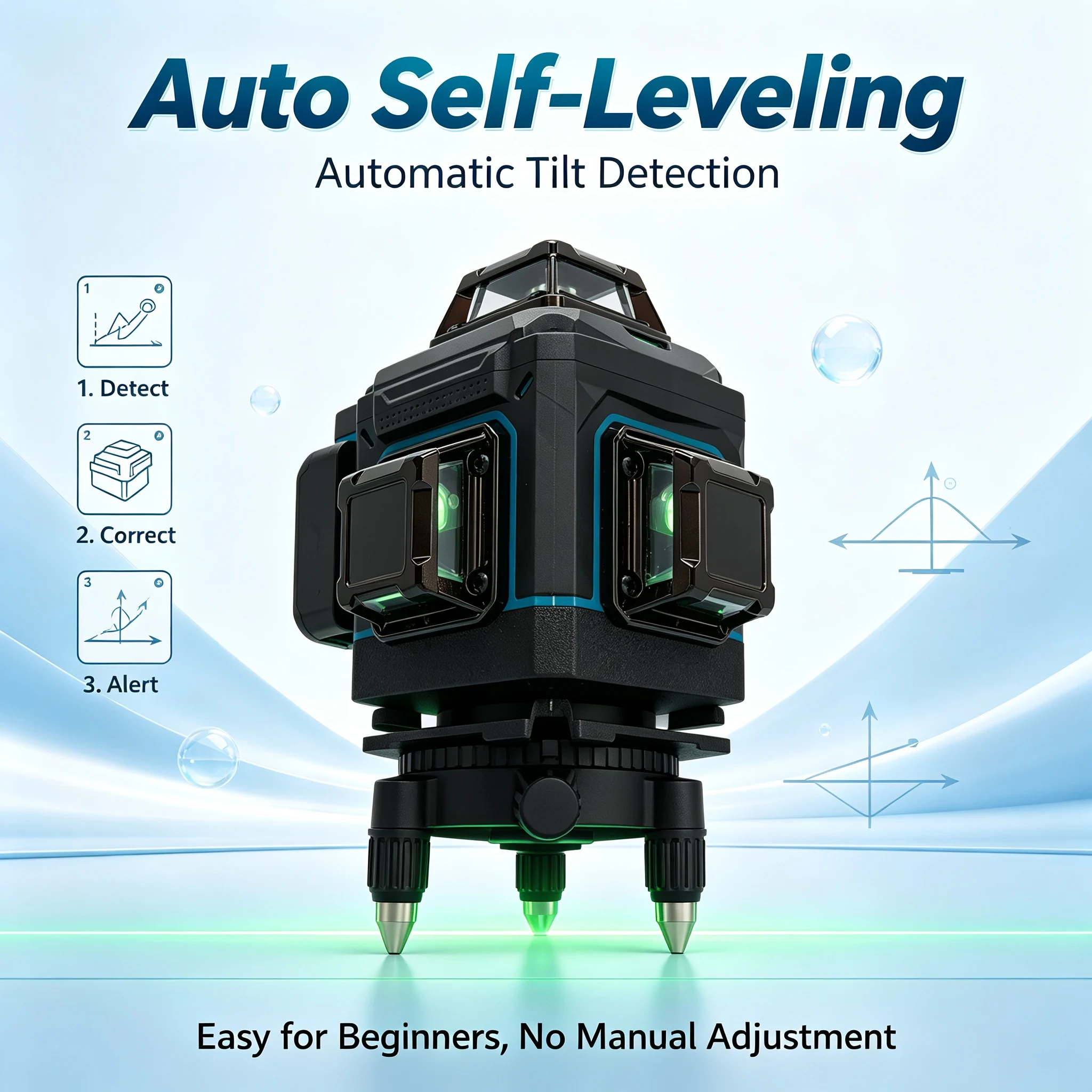 فاواتو 4D 16-خط 360 °   أداة م - مراجعة Spirit Level وسعره